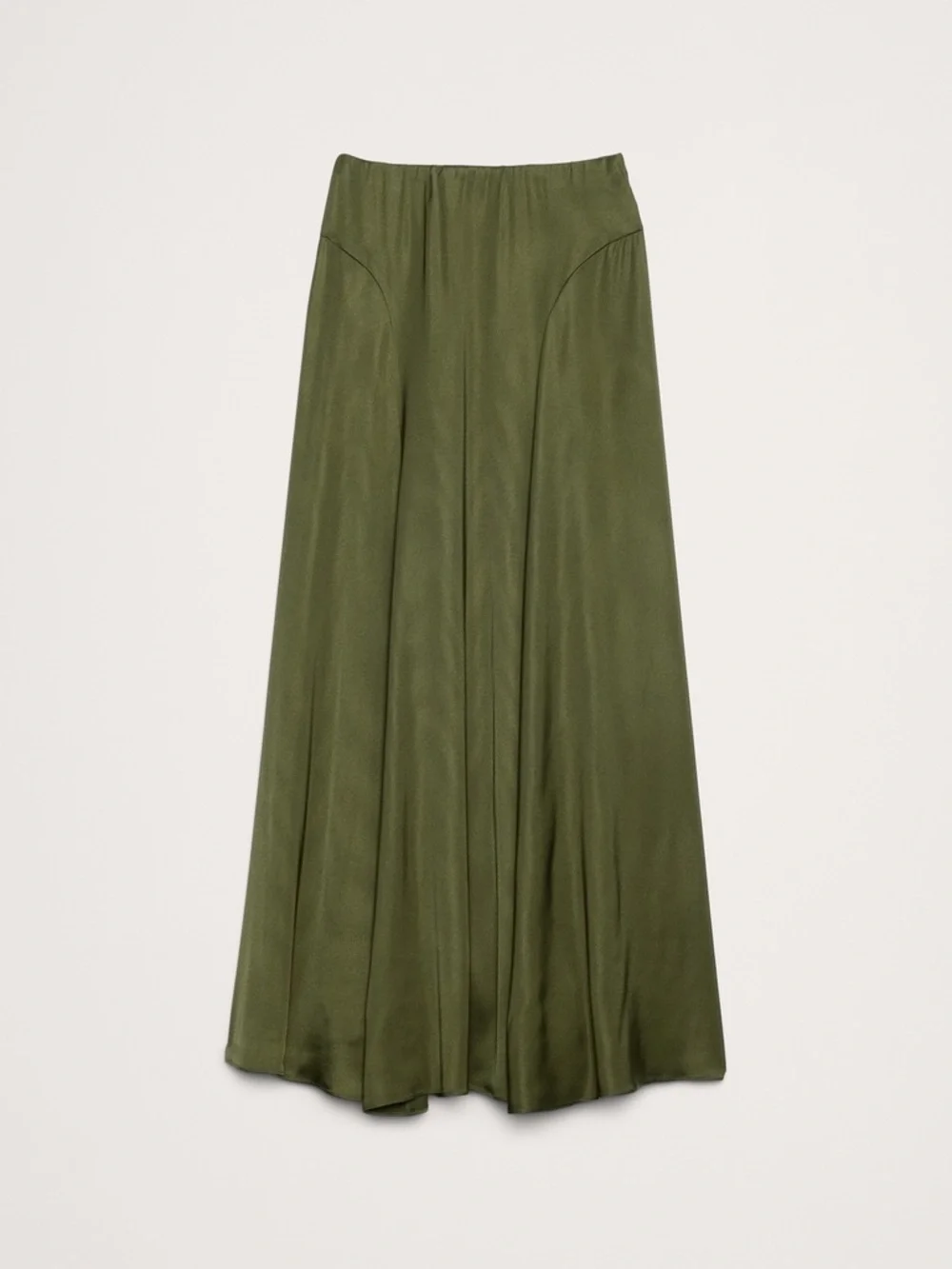 BR Stretch-Satin Maxi Skirt